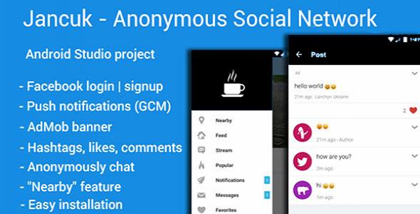 Jancuk - Anonymous Social Network Android